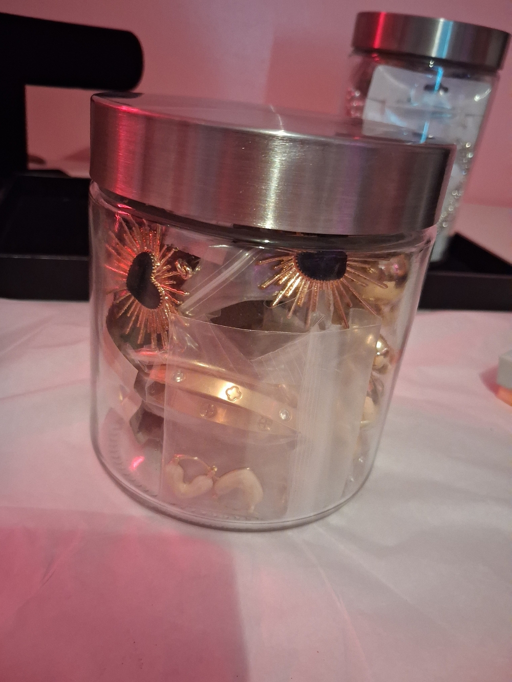 Gorgeous Gold Mystery Jewelry Jar – Assorted Accessories